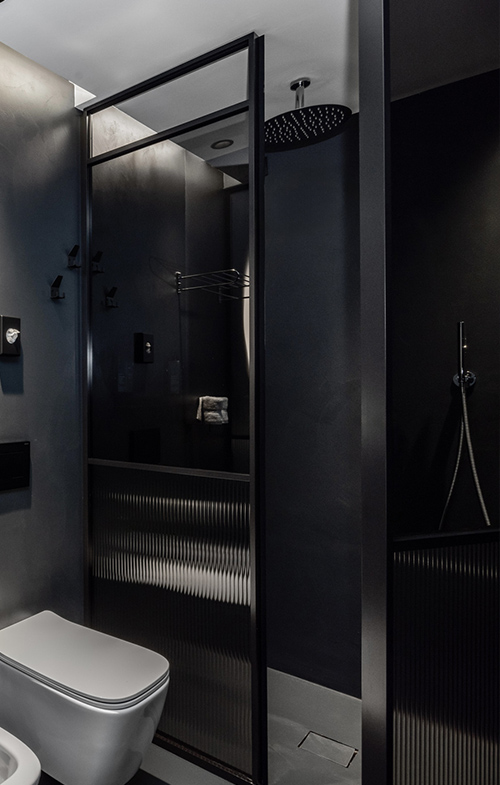 Doccia walk-in della Junior Suite Vista Lago